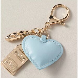 Anthropologie Blue and Gold Key and Card Holder